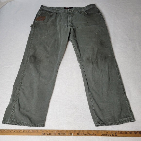 Ripstop Cargo Pants Mens 42x30 Grey Workwear - Picture 3 of 16